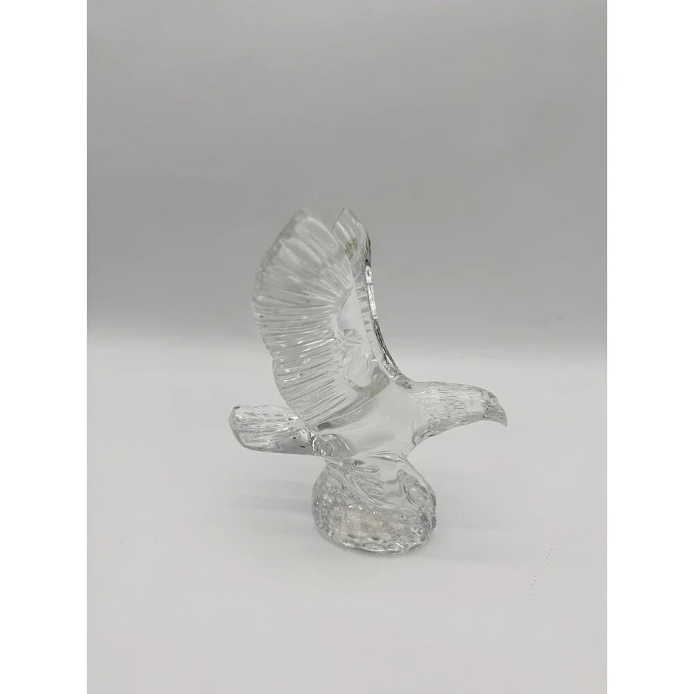 Waterford Crystal Eagles Wing Lead Clear 7” Bald American Eagle Bird Figurine